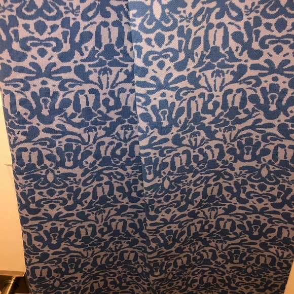 New Maeve x Anthropologie Blue Jacquard Sweater Pull-On Wide Leg Pants sz S - Picture 5 of 8